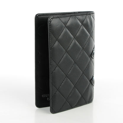 Chanel Calfskin Quilted Small Cambon Agenda Planner Black 3 of 8