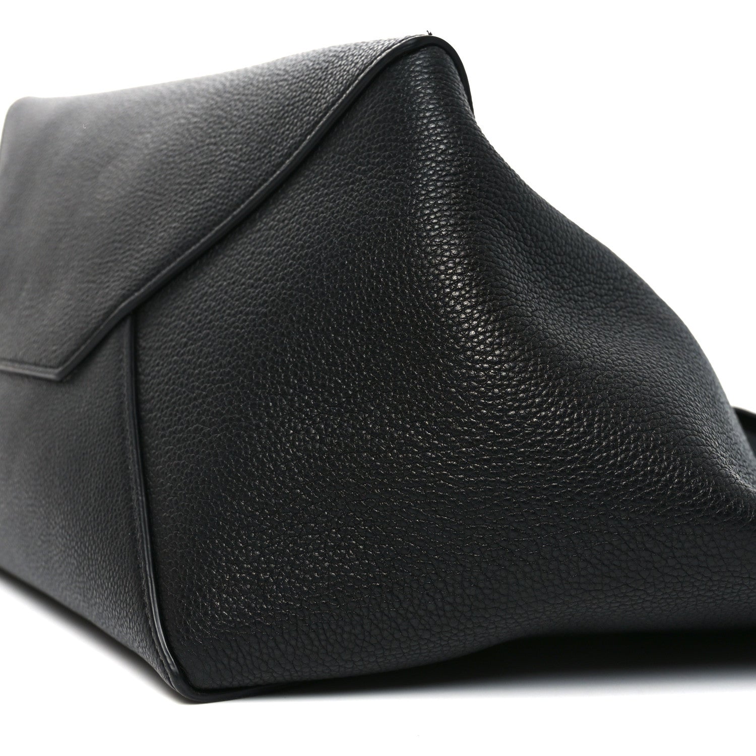 Celine Soft Grained Calfskin Small Belt Cabas Phantom Black 9 of 9