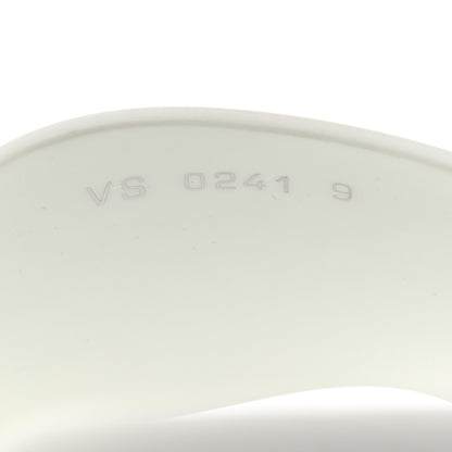 Louis Vuitton Metallic Rubber Embossed Monogram Mens Waterfront Mules 9 6 of 8
