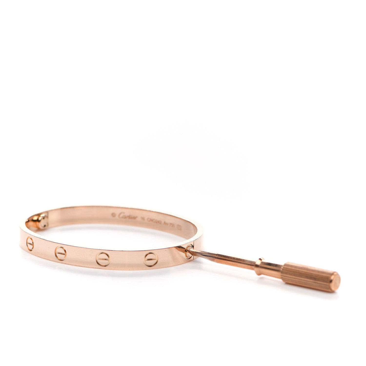 Cartier 18K Pink Gold LOVE Bracelet 16 4 of 5
