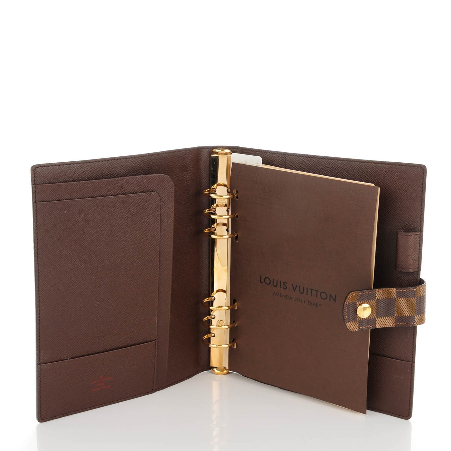 Damier Ebene Large Ring Agenda Cover