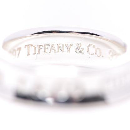 Tiffany Sterling Silver 1837 Band Ring 62 10 4 of 5