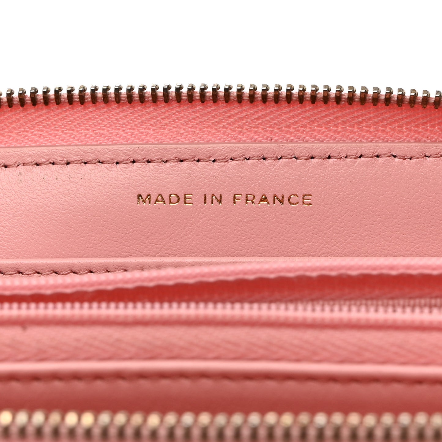 Caviar Quilted Large Gusset Zip Around Wallet Pink