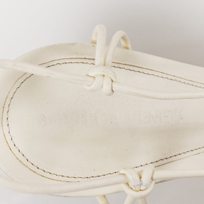 Bottega Veneta Nappa Dot Ankle Tie Sandals 38.5 White 7 of 10