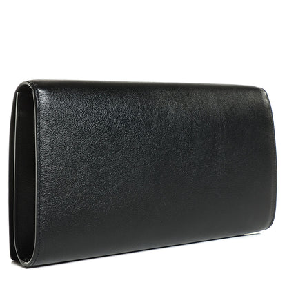 Saint Laurent Calfskin Monogram Large Belle De Jour Clutch Black 3 of 7