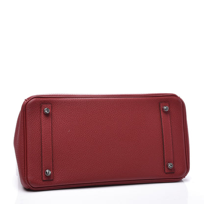 Hermes Taurillon Maurice Birkin 30 Rouge Vif 4 of 17