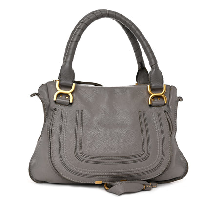Chloe Calfskin Medium Marcie Satchel Cashmere Grey 1 of 13