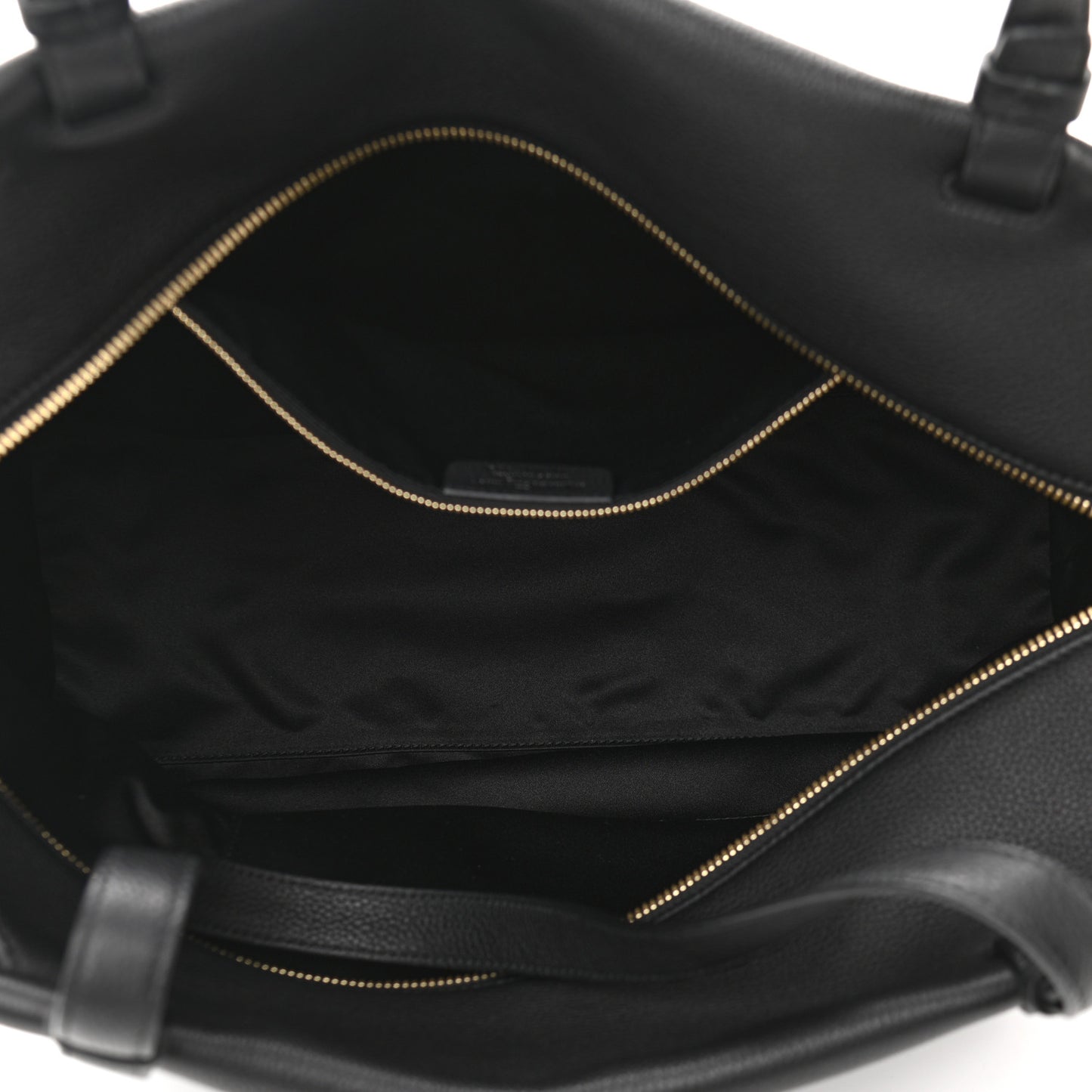 Grained Calfskin Bitter Pocket Tote Black