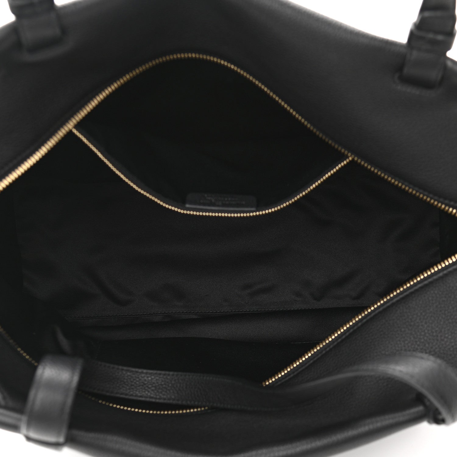 Salvatore Ferragamo Grained Calfskin Bitter Pocket Tote Black 5 of 9