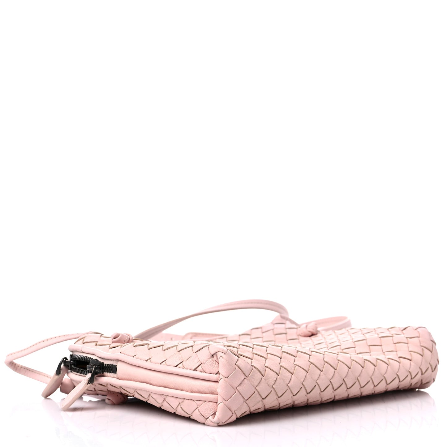 Nappa Intrecciato Nodini Crossbody Messenger Flamingo