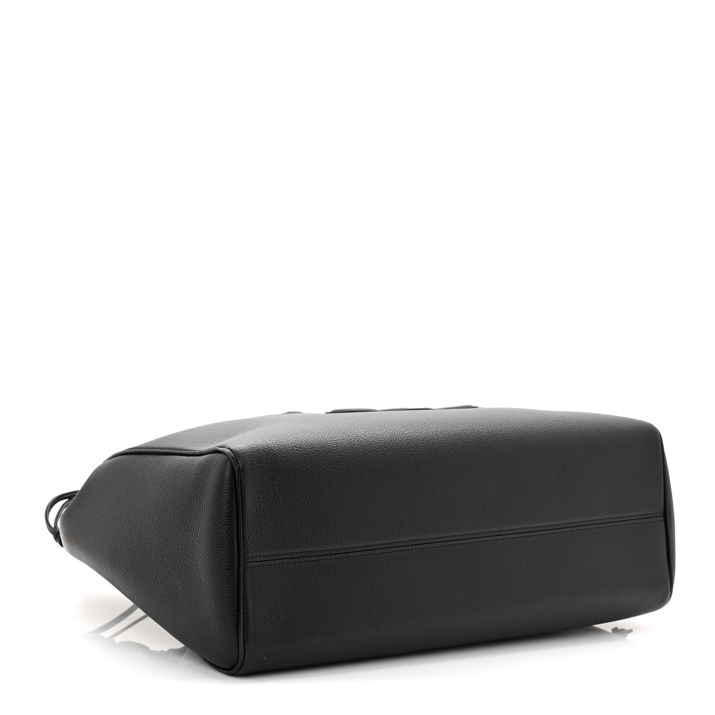 Calfskin Cuir Triomphe Cabas Drawstring Black