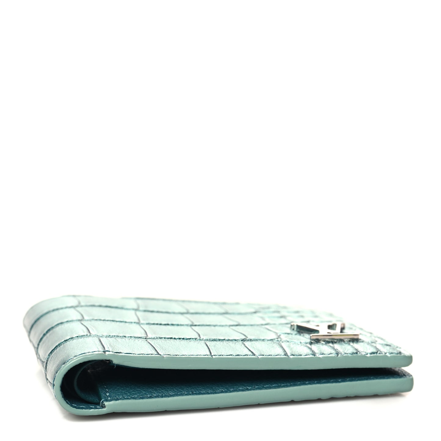 Crocodile Multiple Wallet Blue Pool