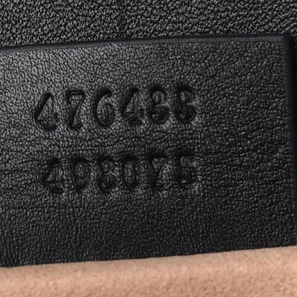 Gucci Calfskin Matelasse Super Mini GG Marmont Shoulder Bag Black 7 of 9