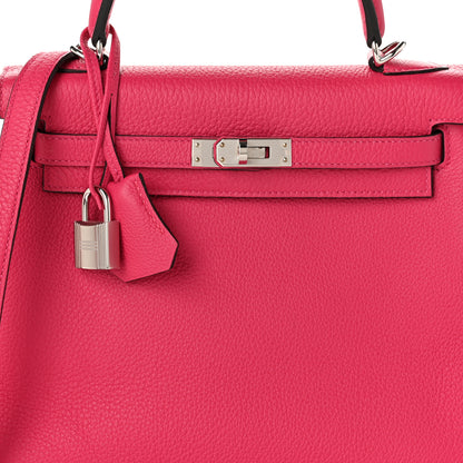 Hermes Togo Kelly Retourne 25 Rose Pourpre 8 of 10