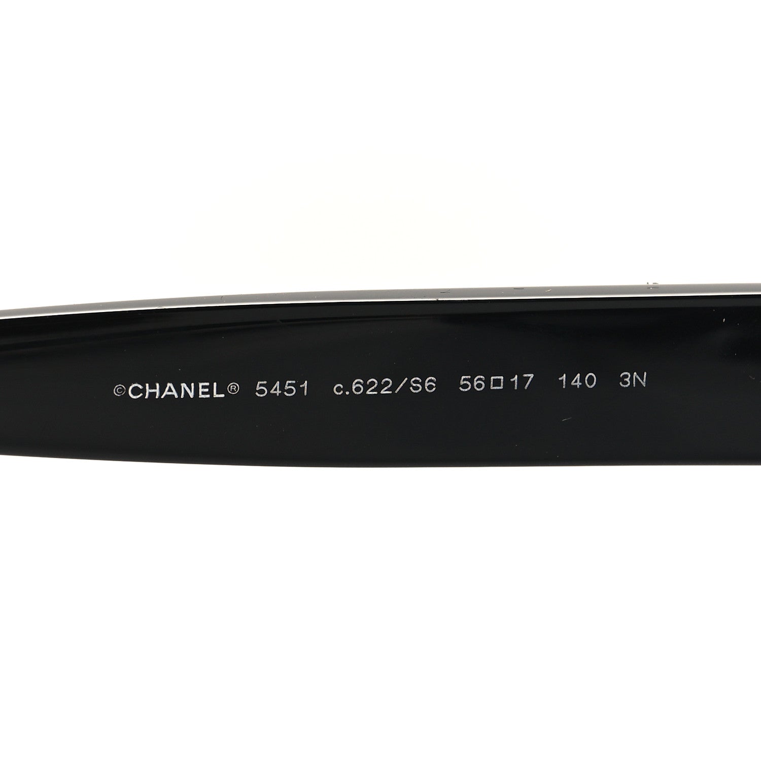 Chanel Acetate Sequin Round Sunglasses 5451-A Black 5 of 8
