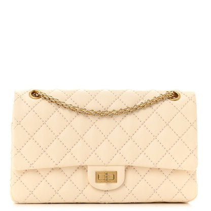 Chanel Aged Calfskin Quilted 2.55 Reissue 226 Flap Ivory 1 of 15