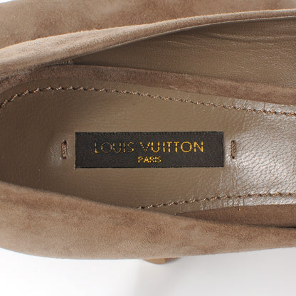 Louis Vuitton Suede Catania Pumps 38.5 Taupe 7 of 8