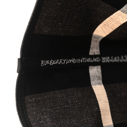 Burberry Coated Canvas Mega Check Medium Doodle Tote Black White 6 of 10