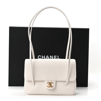 Chanel Shiny Caviar Preppy Coco Small Flap White 10 of 10