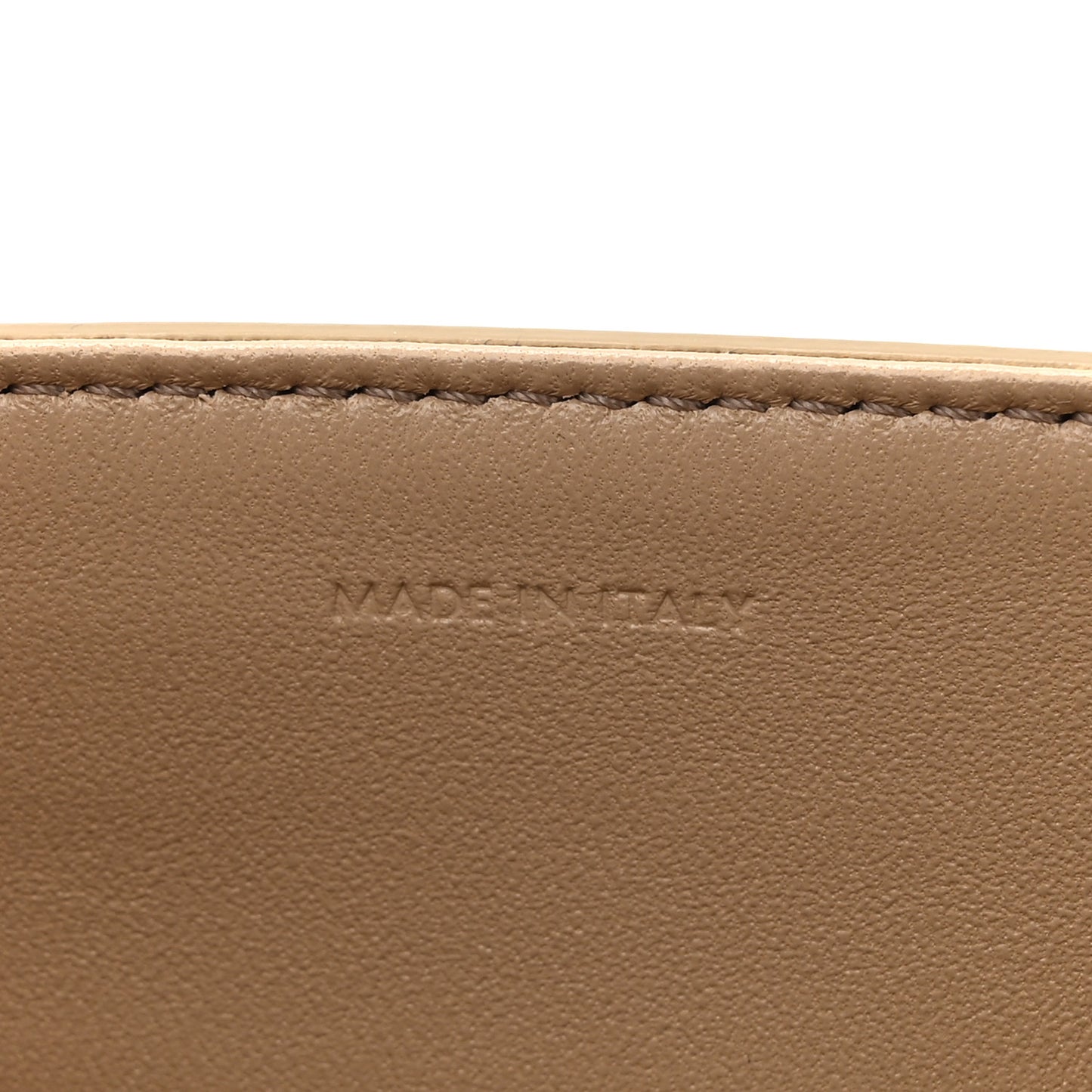 Satinated Calfskin Mini 16 Top Handle Bag Beige