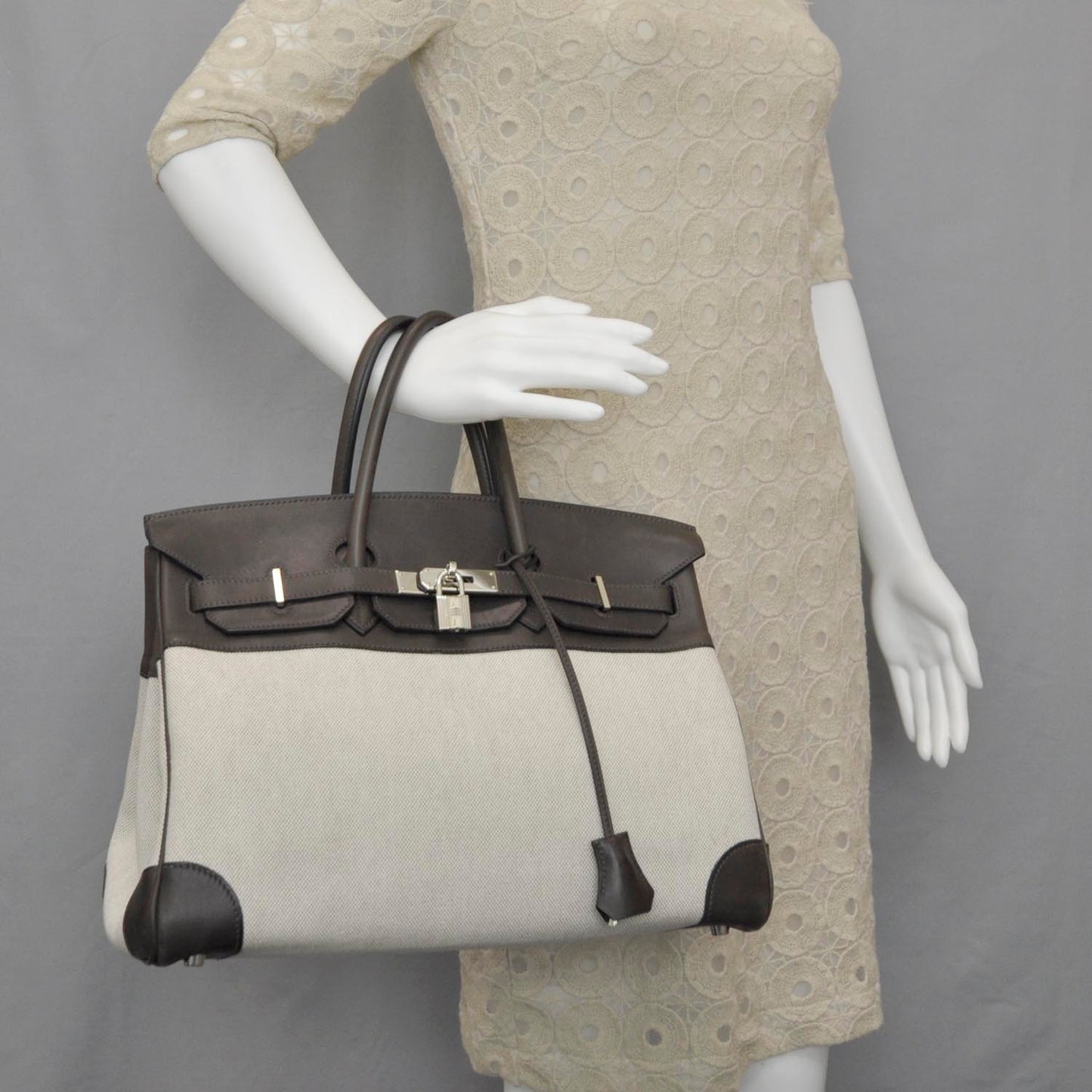 Toile Barenia Birkin 35 Ebene