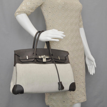 Hermes Toile Barenia Birkin 35 Ebene 2 of 12