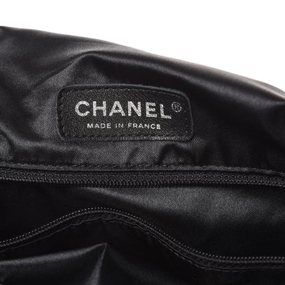 Chanel Canvas Coco Print Tote Black Multi 7 of 8