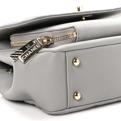 Chanel Caviar Quilted Medium Business Affinity Flap Grey 9 of 10