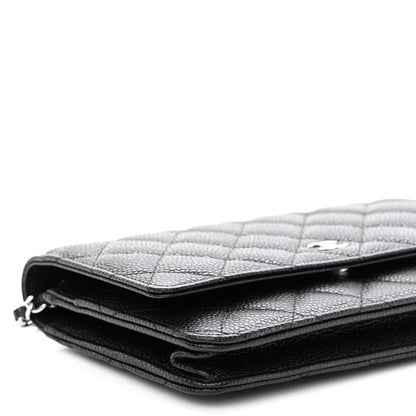 Chanel Caviar Quilted Wallet on Chain WOC Black 9 of 10