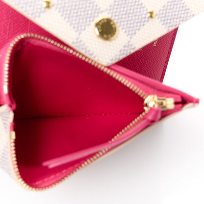 Louis Vuitton Damier Azur Studded Victorine Wallet 7 of 9