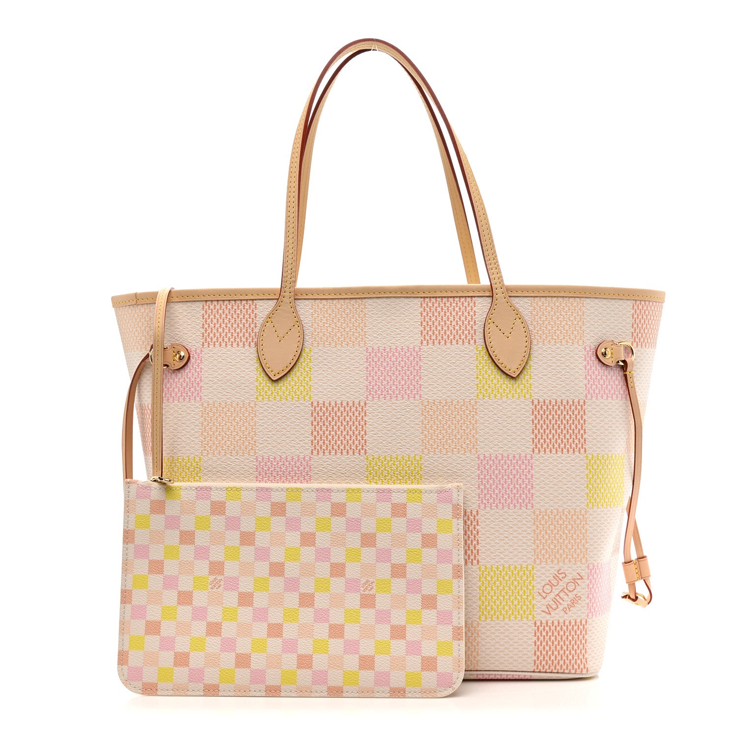Louis Vuitton Damier Giant Neverfull MM Peach 3 of 11