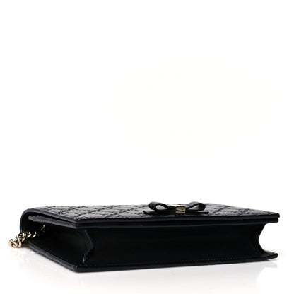 Gucci Guccissima Signature Bowy Chain Wallet Black 4 of 9