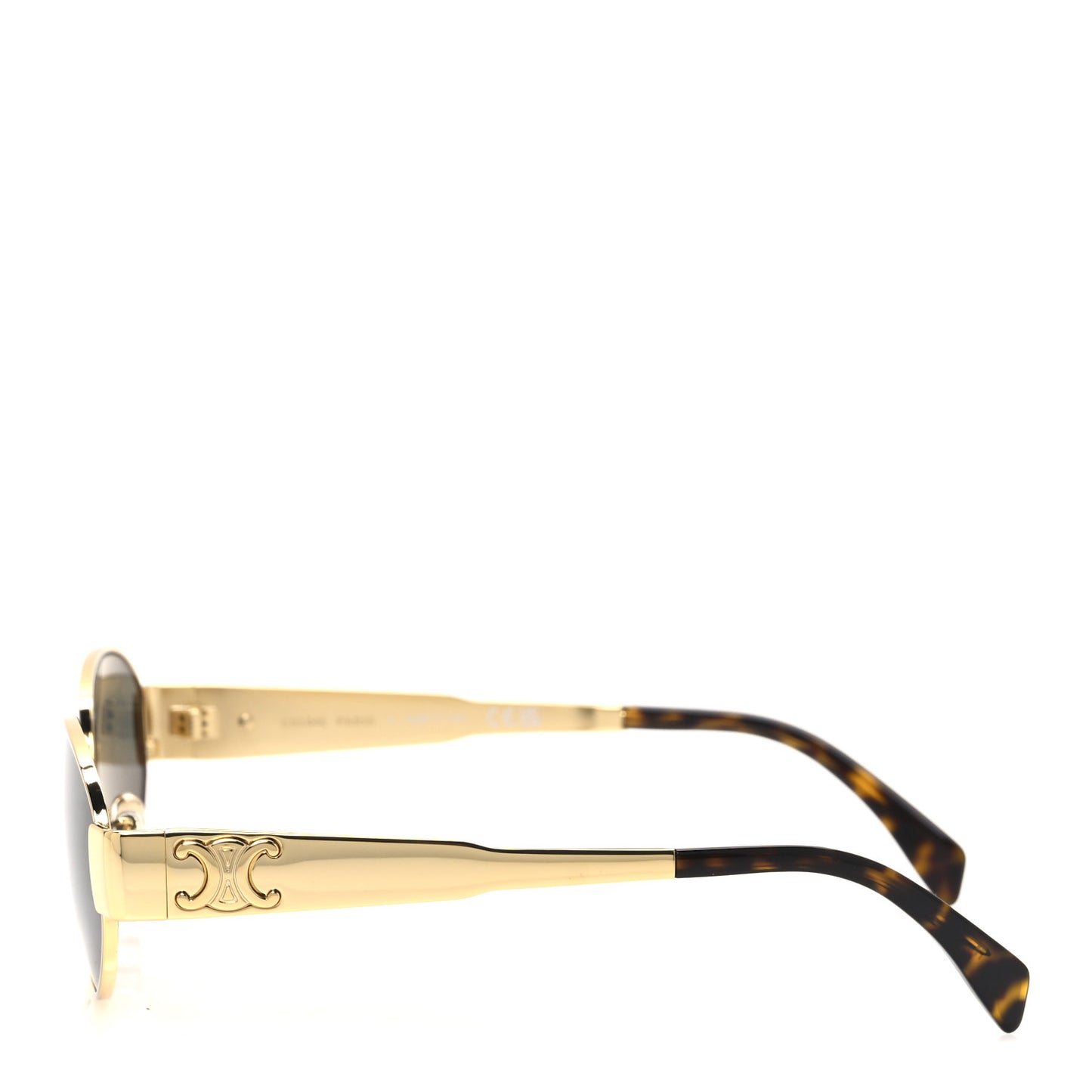 Metal Triomphe 01 Sunglasses CL40235U Gold Green
