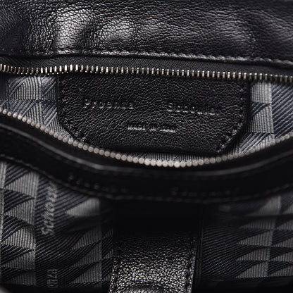Proenza Schouler Lambskin Velvet Medium Woodgrain PS1 Satchel Black Crimson 5 of 11