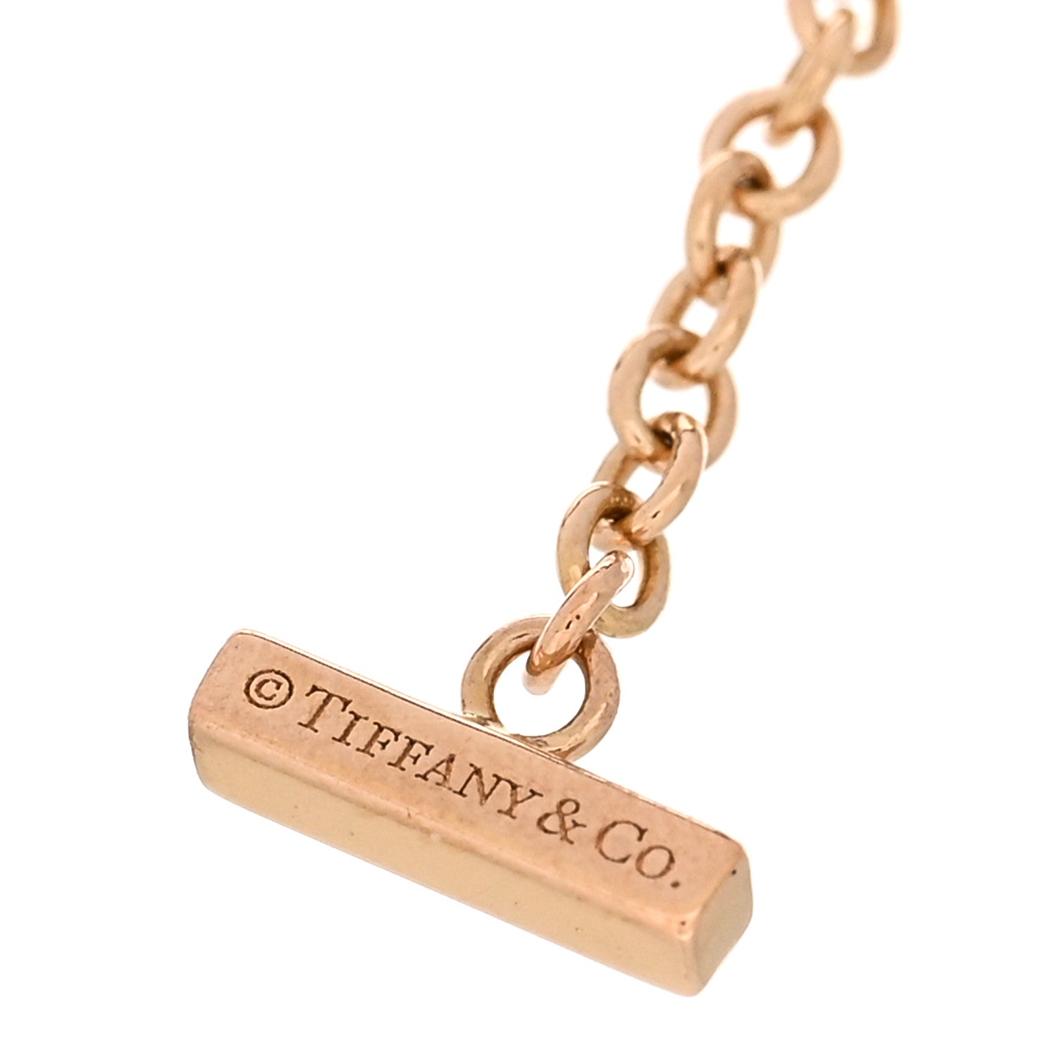 Tiffany 18K Rose Gold T Smile Bracelet 3 of 4