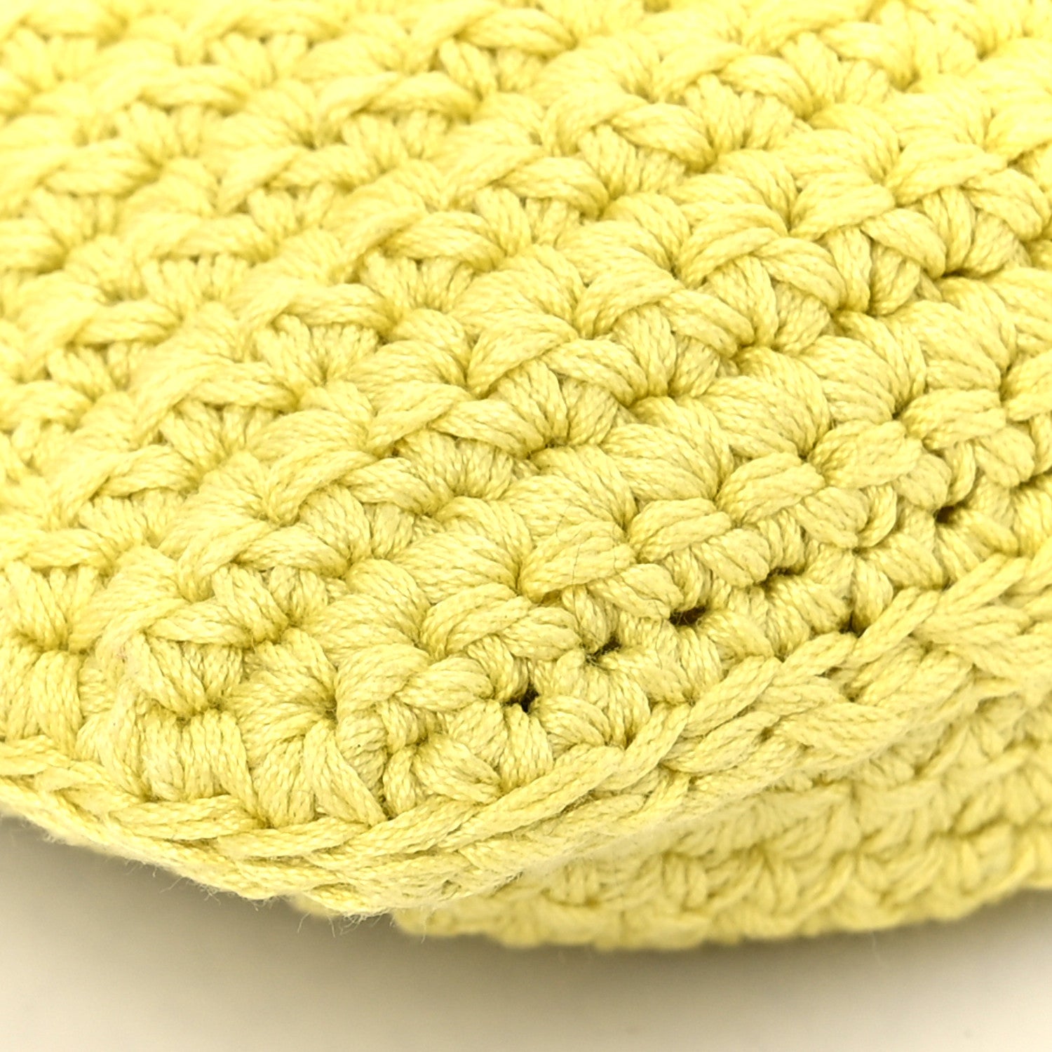 Fendi Fabric Crochet Baguette Phone Bag Giallo 7 of 8