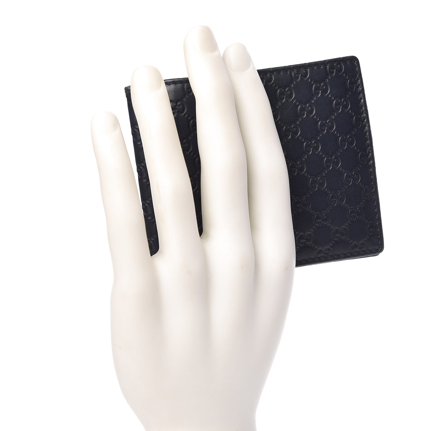 Microguccissima Bi-Fold Wallet Navy Blue