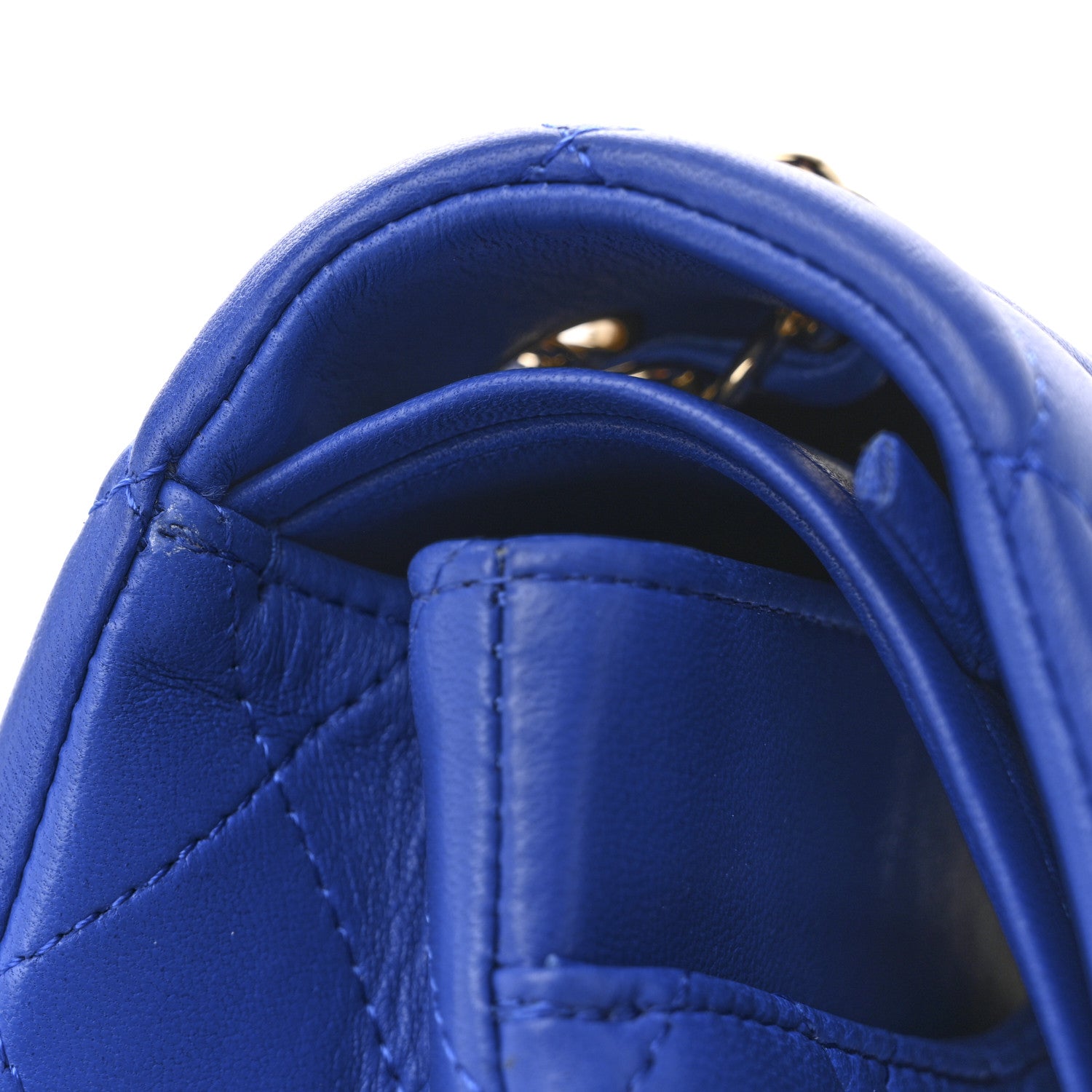 Chanel Lambskin Quilted Medium Double Flap Blue 11 of 11
