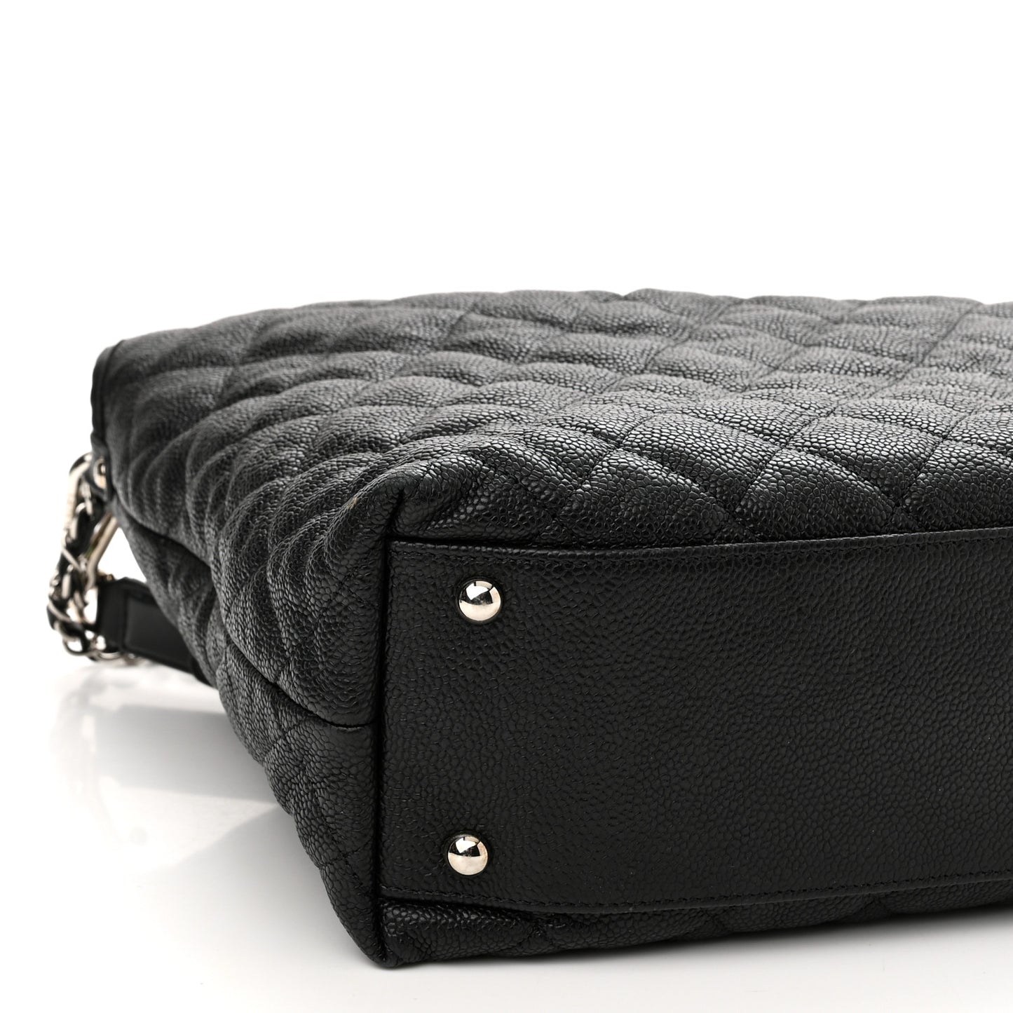 Caviar Quilted French Riviera Hobo Black