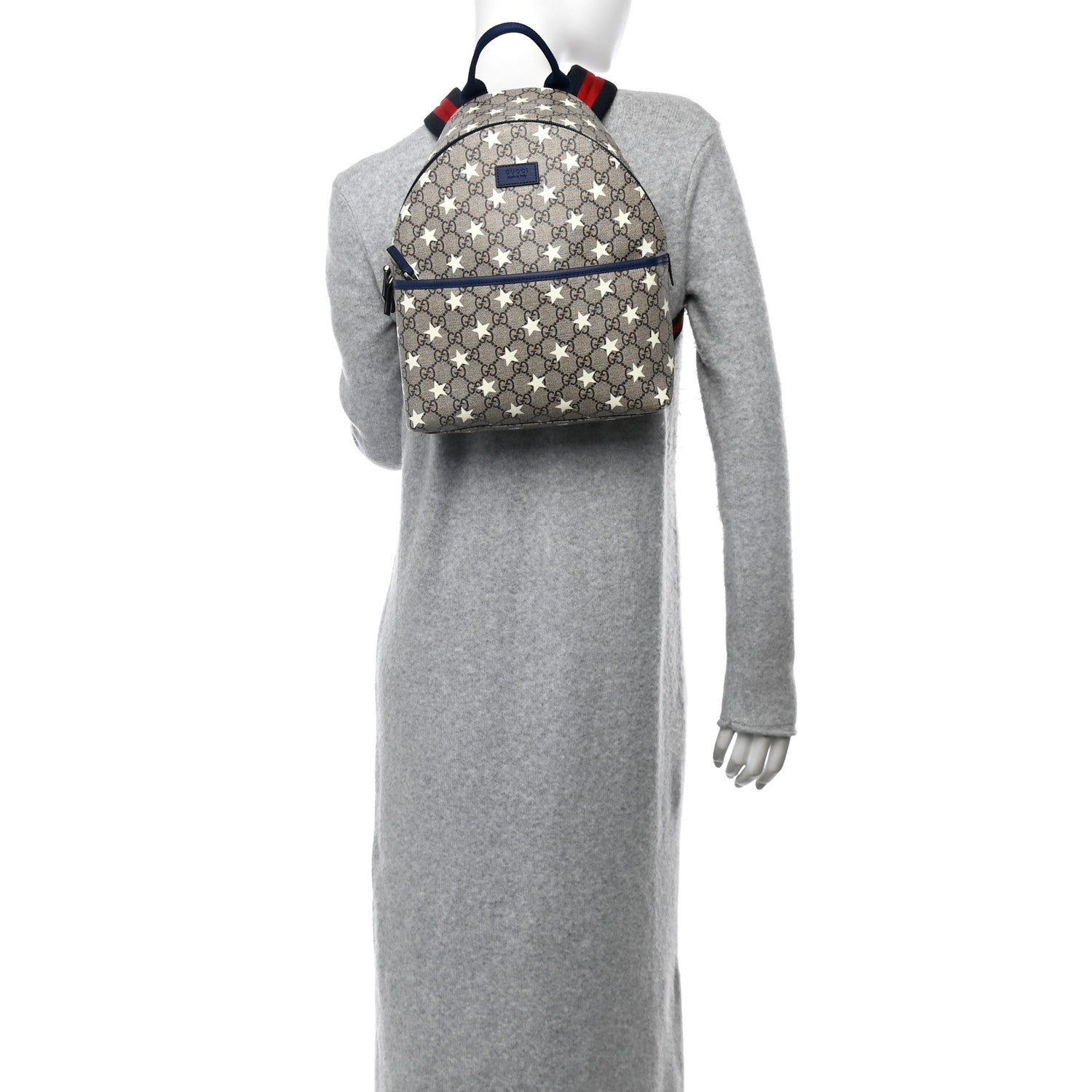 Gucci GG Supreme Monogram Stars Childrens Backpack Beige Ebony Yellow Royal 2 of 10