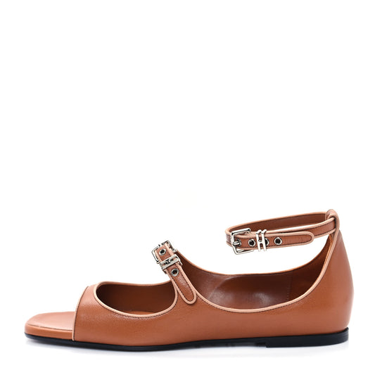 Goatskin Kirsten Sandals 38 Marron Glaise