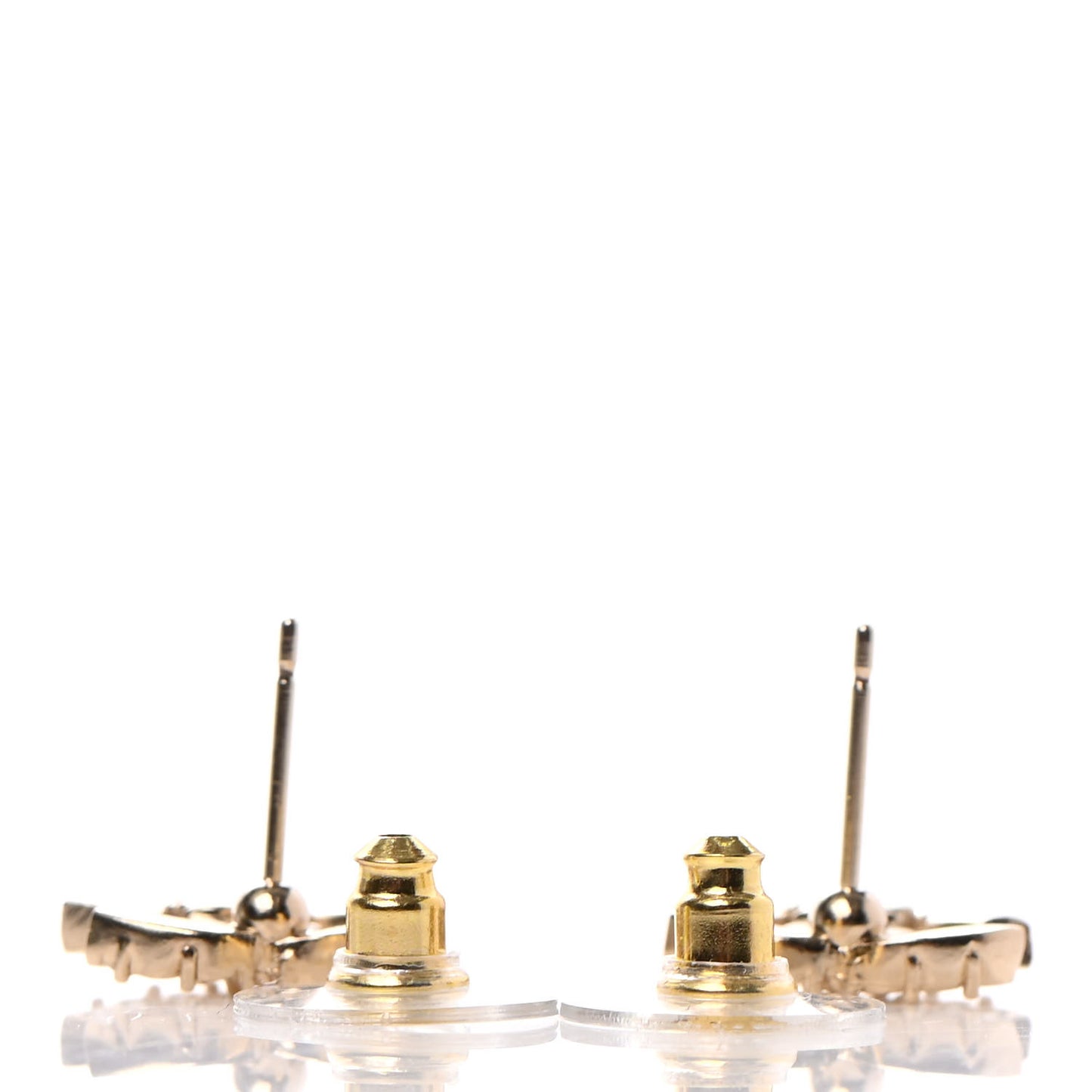 Crystal CC Earrings Gold