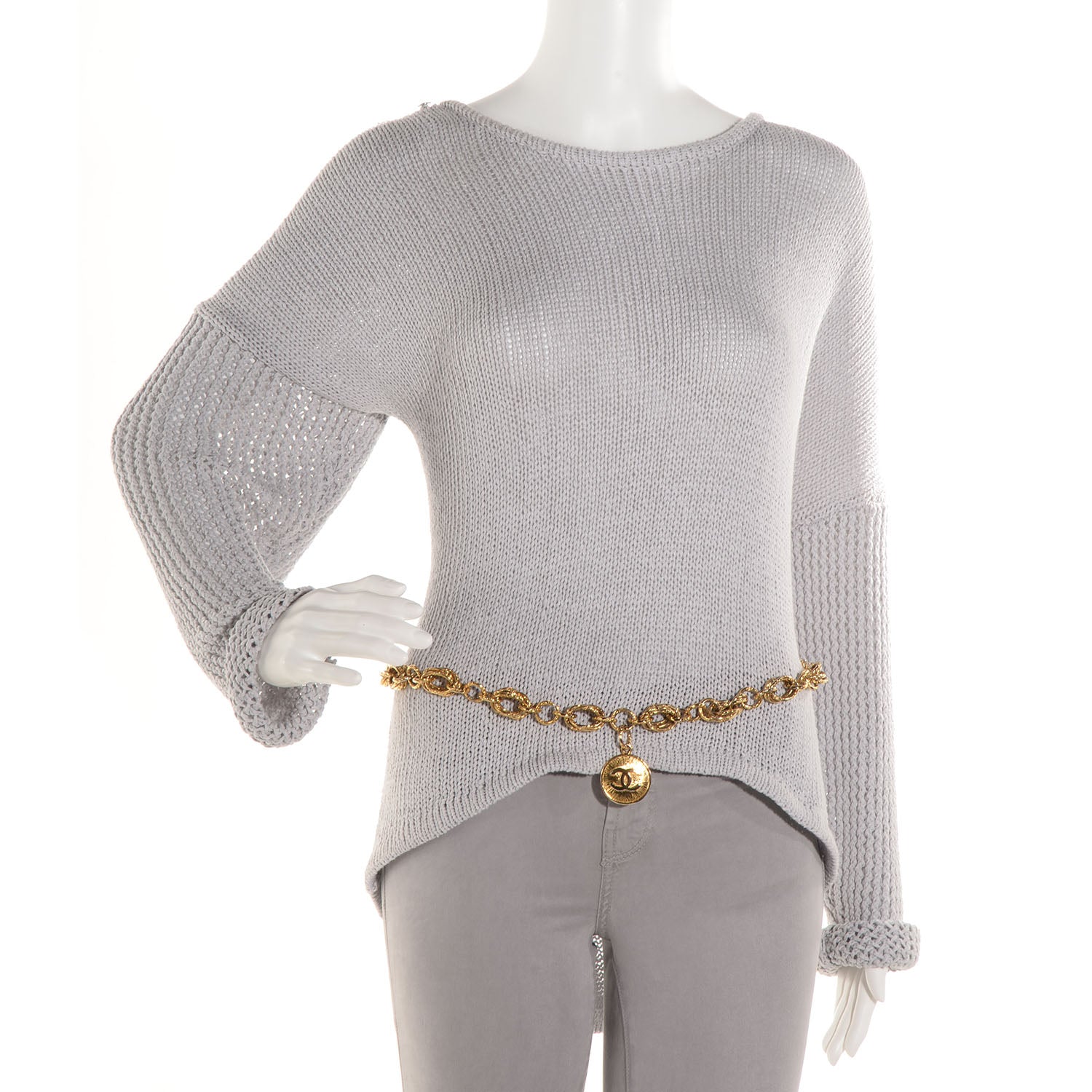 Chanel Chain Sunburst Medallion CC Belt Gold 2 of 5