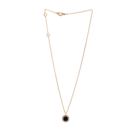 Bulgari 18K Rose Gold Diamond Black Onyx Mother of Pearl BVLGARI BVLGARI Pendant Necklace 3 of 7