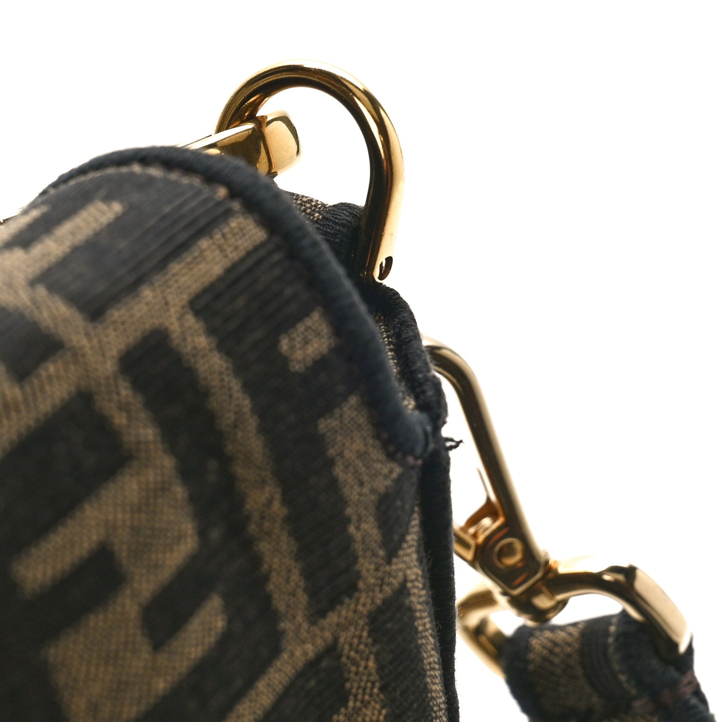 Fabric Jacquard FF 1974 Medium Baguette Tobacco Moro Black