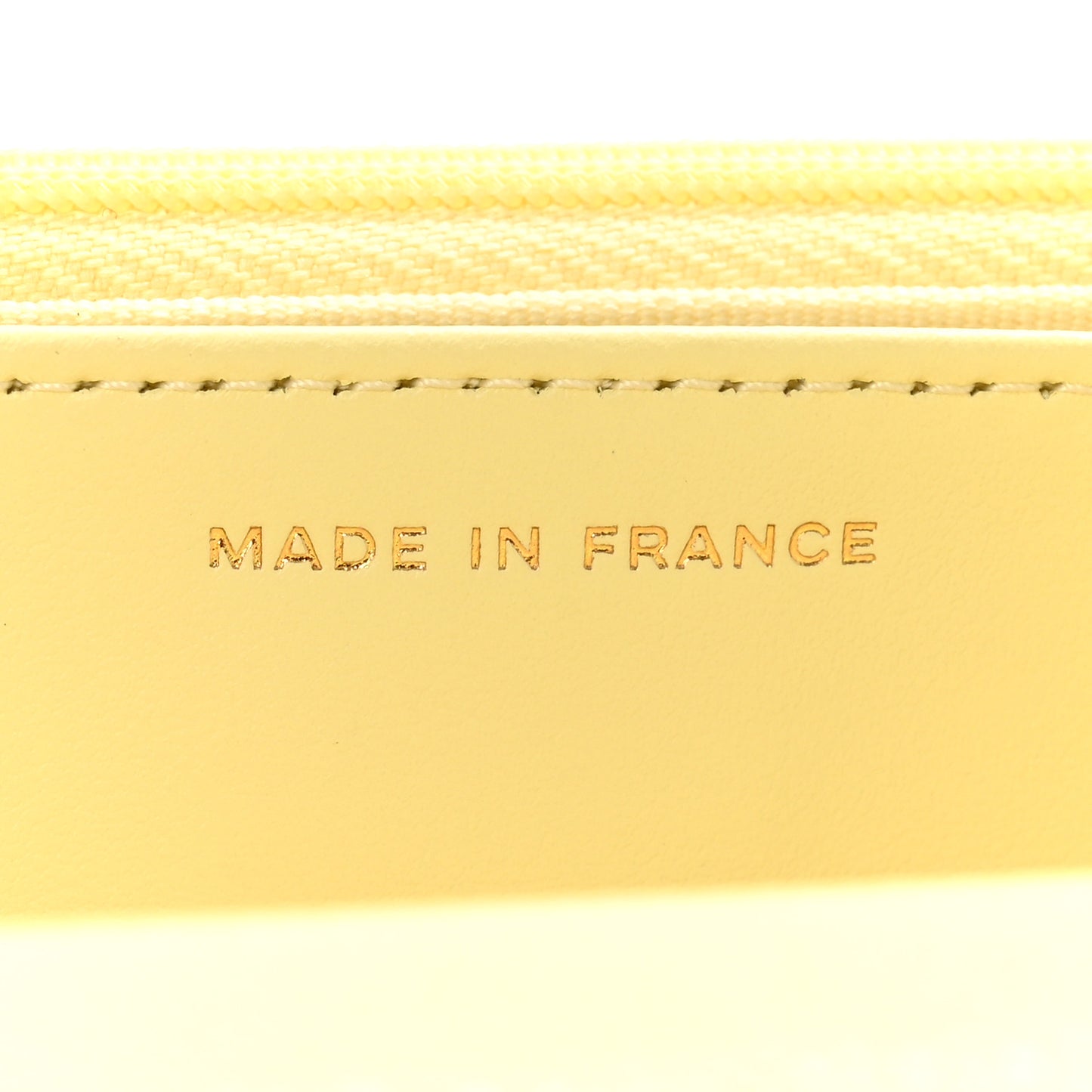 Caviar Quilted CC Turn Lock Wallet On Chain WOC Light Yellow
