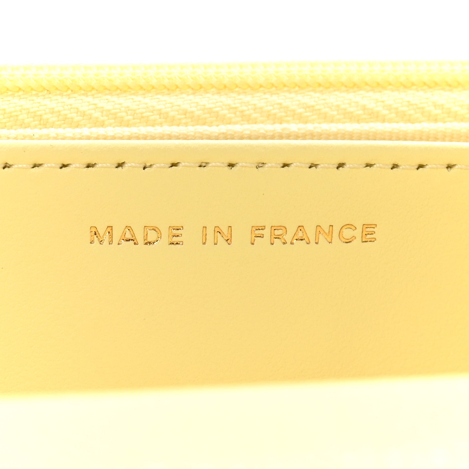 Chanel Caviar Quilted CC Turn Lock Wallet On Chain WOC Light Yellow 7 of 12