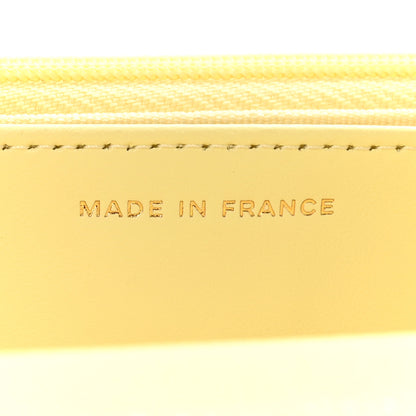 Chanel Caviar Quilted CC Turn Lock Wallet On Chain WOC Light Yellow 7 of 12