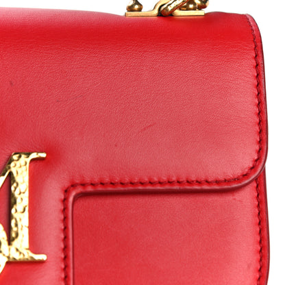 Alexander McQueen Calfskin Small Insignia Chain Flap Red 26 of 26