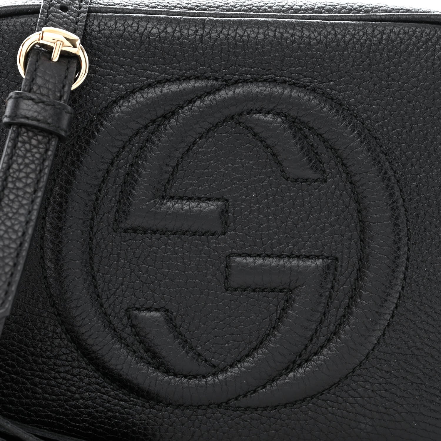 Gucci Pebbled Calfskin Small Soho Disco Bag Black 8 of 11